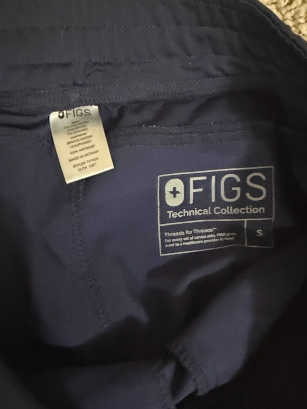FIGS Women's Navy Track scrub Pants